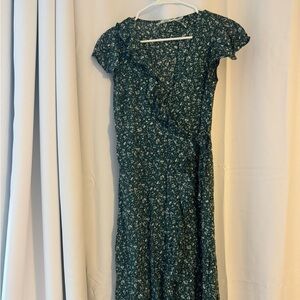 Floral wrap dress